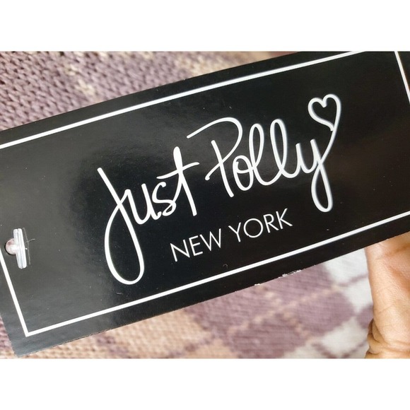 Just Polly Cropped Fringe Purple Long Sleeve V-Neck Pullover Knit Sweater Medium - Picture 9 of 13